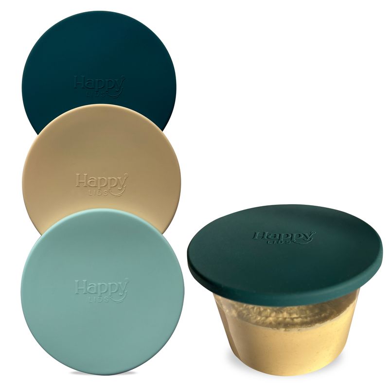 Happy Lids - 3 x Silicone Lids for Supermarket Dips