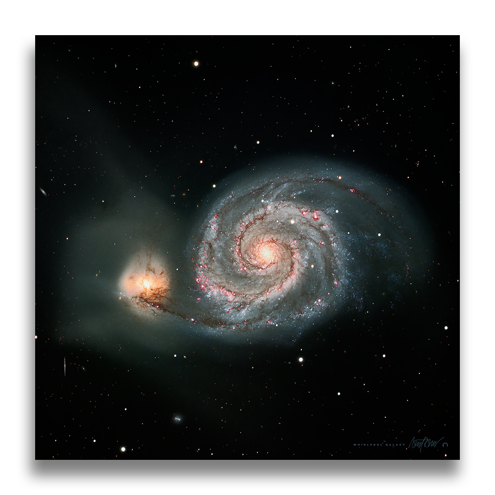 Whirpool Galaxy, Available Sizes: 24" Metal Mount