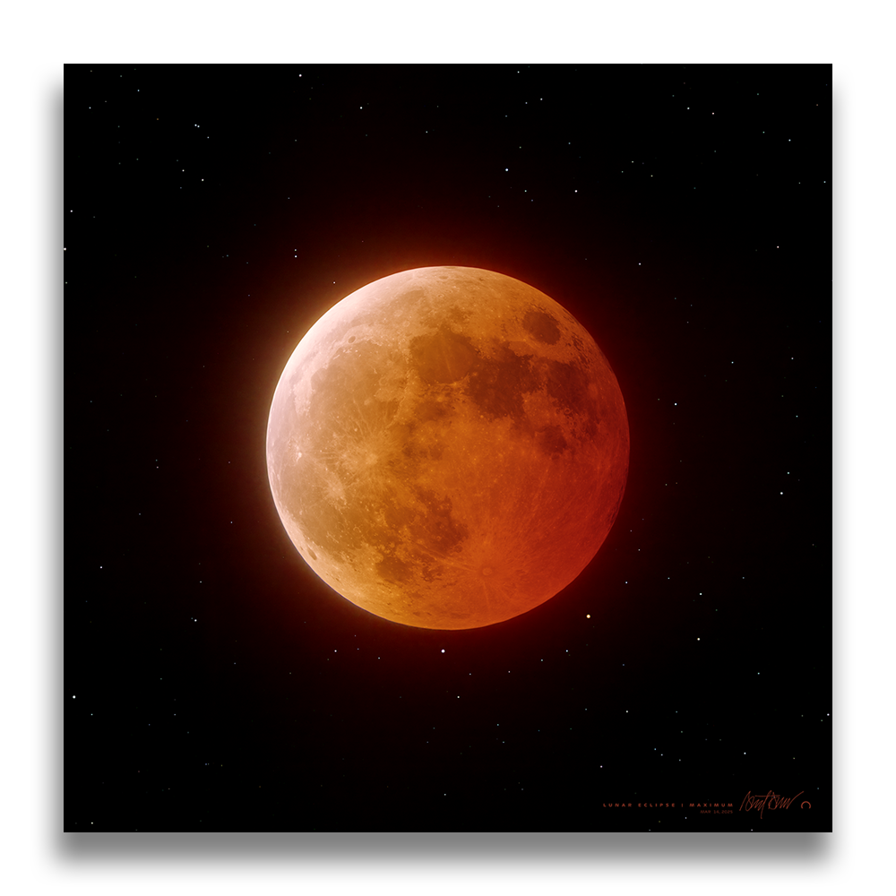 Lunar Eclipse 1, Available Sizes: 24" Metal Mount
