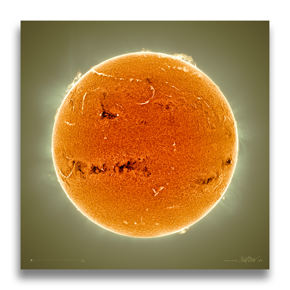 Sun, Available Sizes: 24" Metal Mount