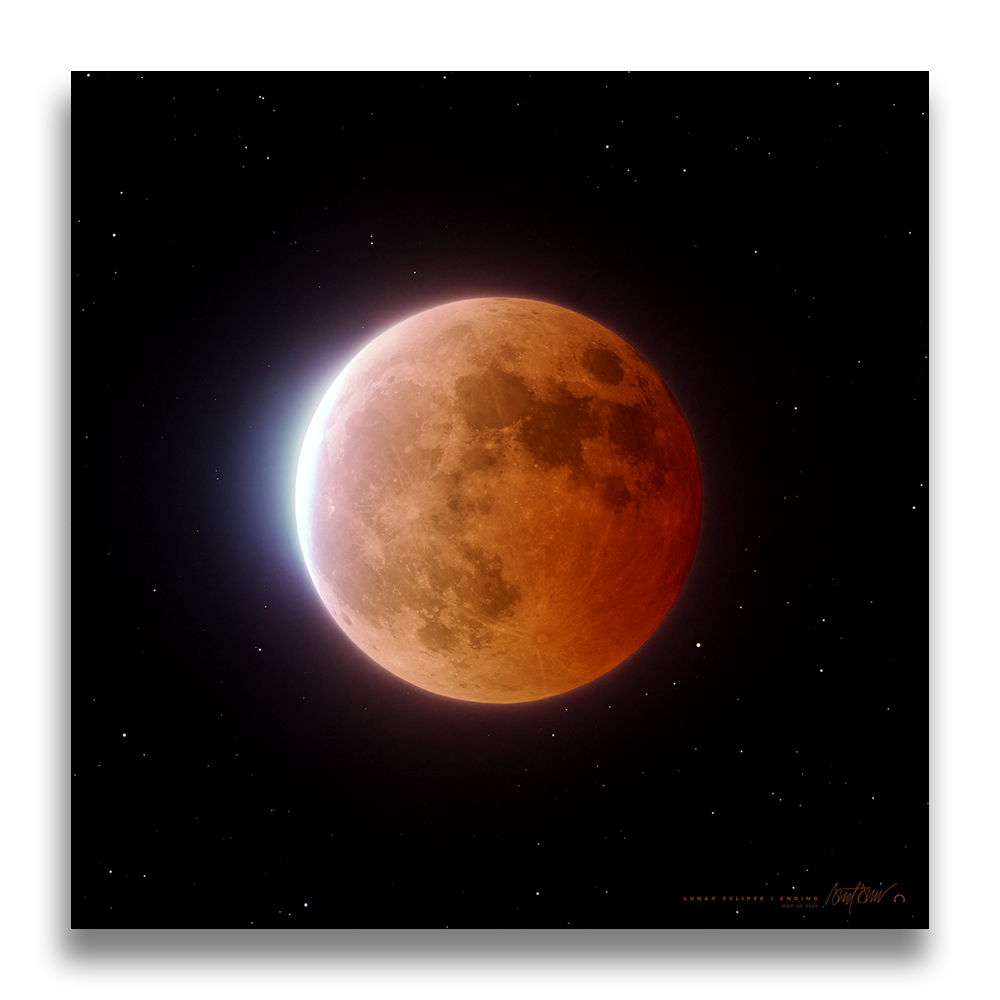 Lunar Eclipse 2, Available Sizes: 24" Metal Mount