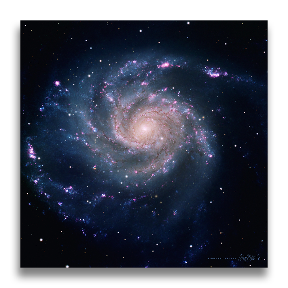 Pinwheel Galaxy, Available Sizes: 24" Metal Mount