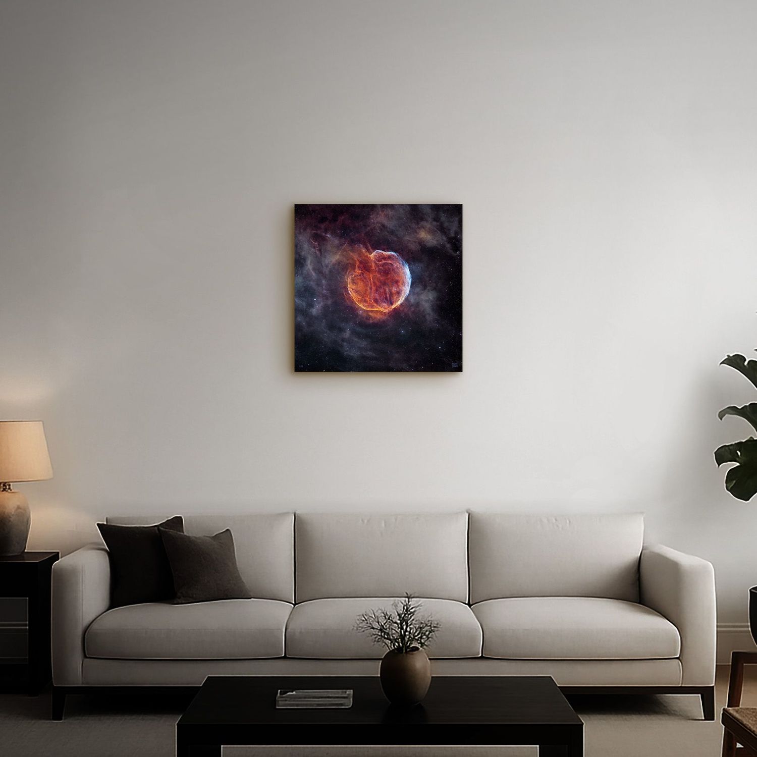 Garlic Nebula, Available Sizes: 24" Metal Mount