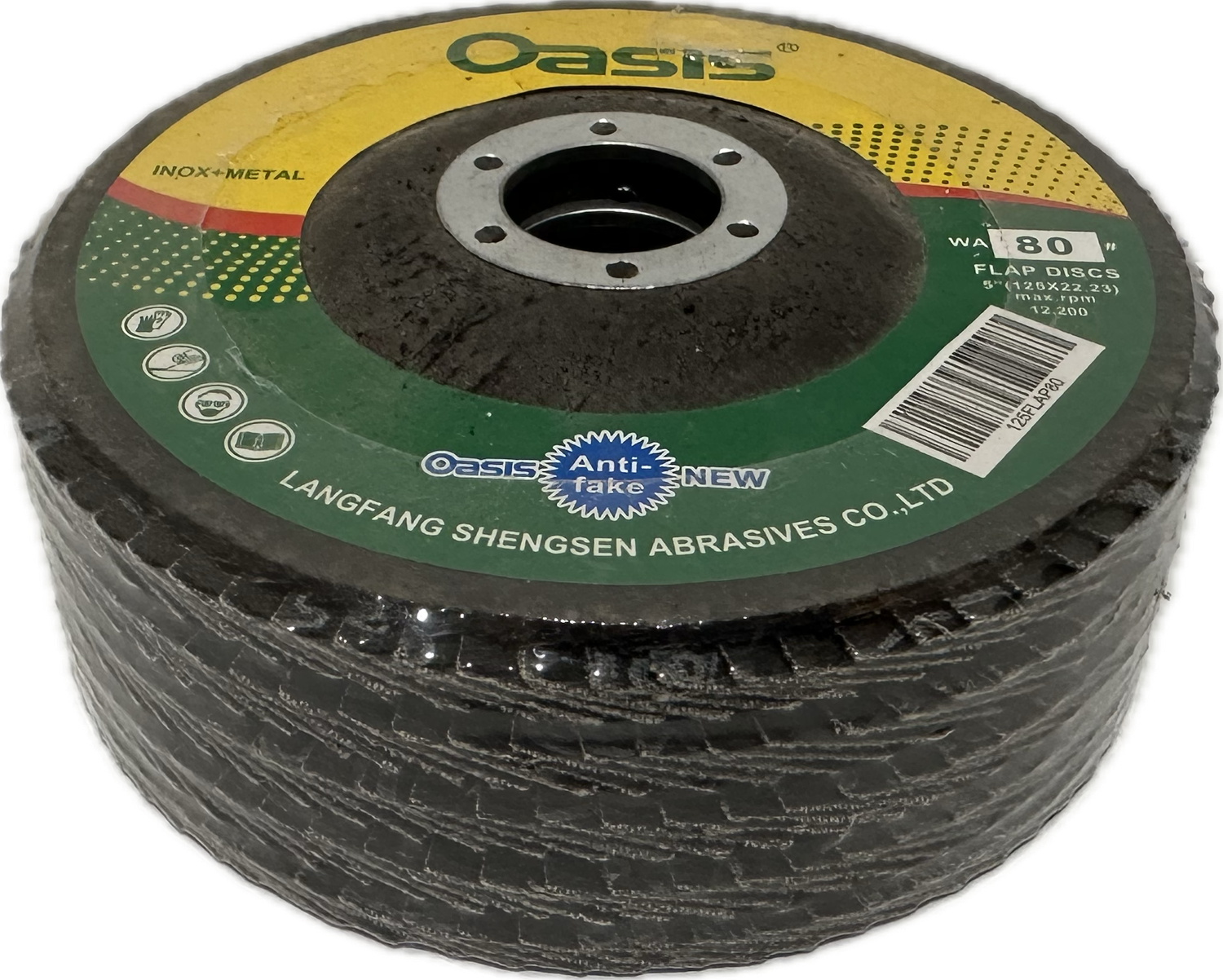Oasis 5” Flap Disc 80 Grit 125x22.23mm
