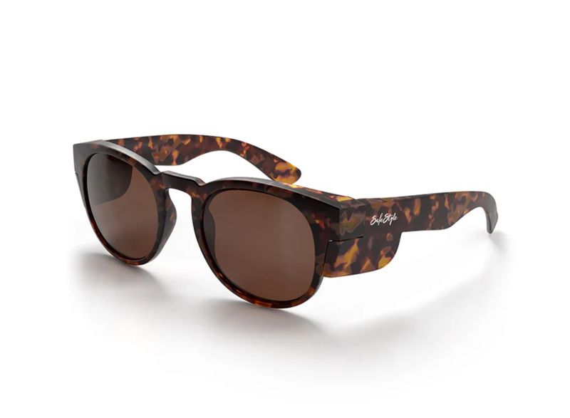 SafeStyle Cruisers Matte Brown Tort Frame Brown Polarised Lens