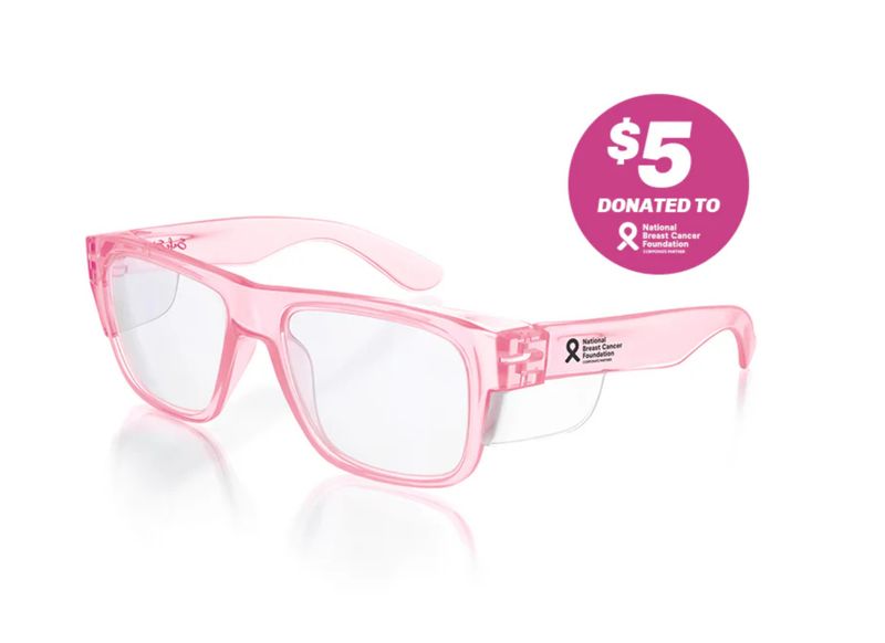 SafeStyle Fusions Pink Frame Clear Lens