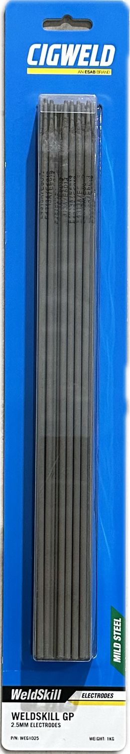 Cigweld WeldSkill GP 2.5mm X 1.0kg Electrodes