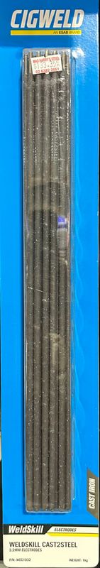 Cigweld WeldSkill CAST2STEEL 3.2mm X 1.0kg Electrodes