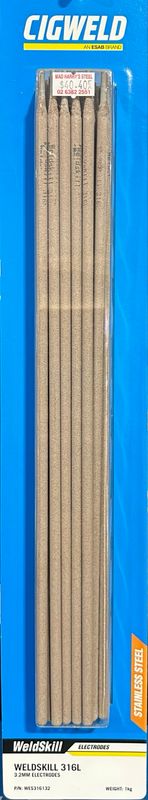 Cigweld WeldSkill 316L 3.2mm X 1.0kg Electrodes