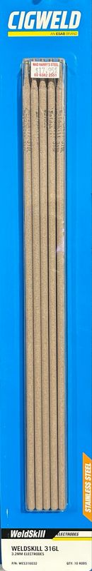 Cigweld WeldSkill 316L 3.2mm X 10 Electrodes