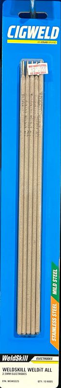 Cigweld WeldSkill WELDiT All 2.5mm X 10 Electrodes