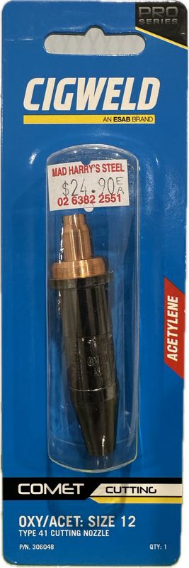 Cigweld Comet Cutting Nozzle OXY/ACET Type 41 - Size 12