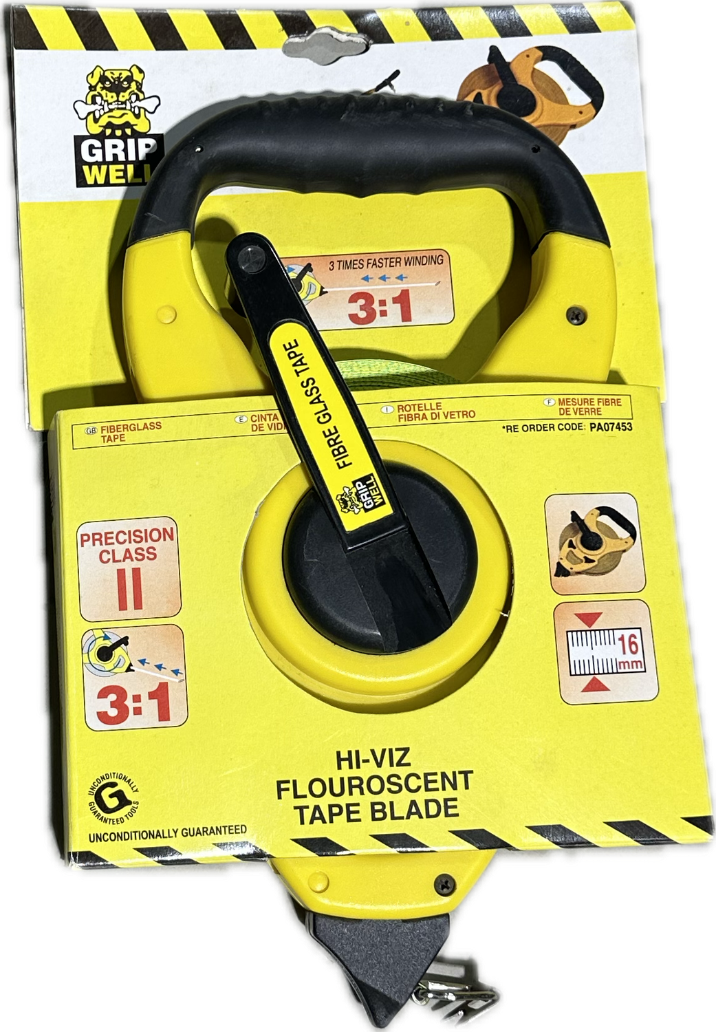 Gripwell Fiberglass 30m/100' Open Frame Tape Gripwell Fiberglass 30m/100' Open Frame Tape