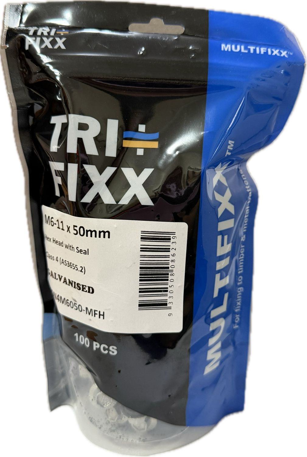 Tri Fixx M6 X 50mm Hex Neo Multifixx Class 4 (100 Pack)