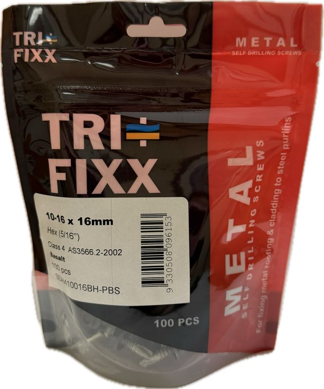 Tri Fixx 10-16 X 16mm Hex Class 4 (100 Pack)
