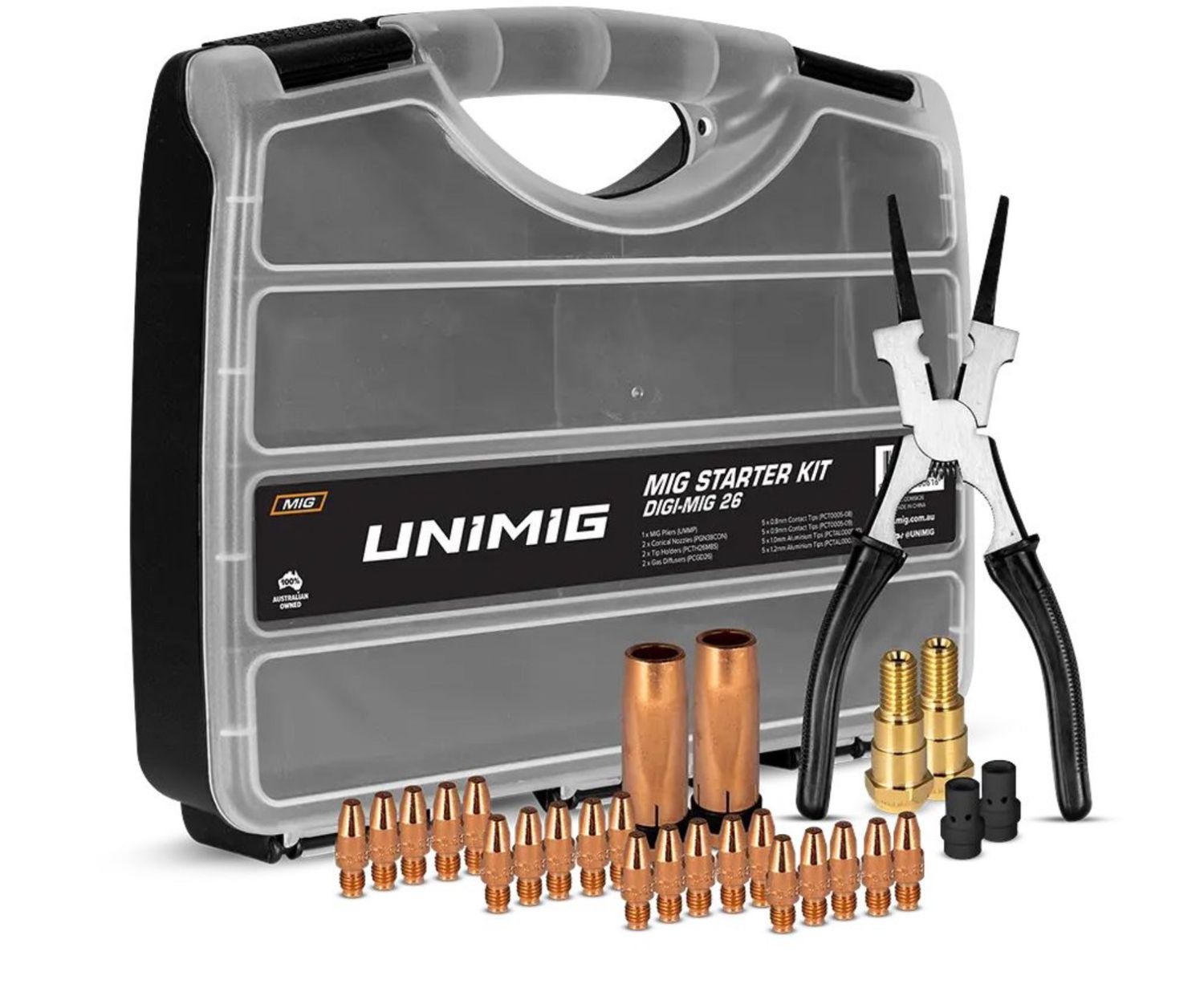 Unimig Binzel Style Digital 26 MIG Torch Consumables Starter Kit