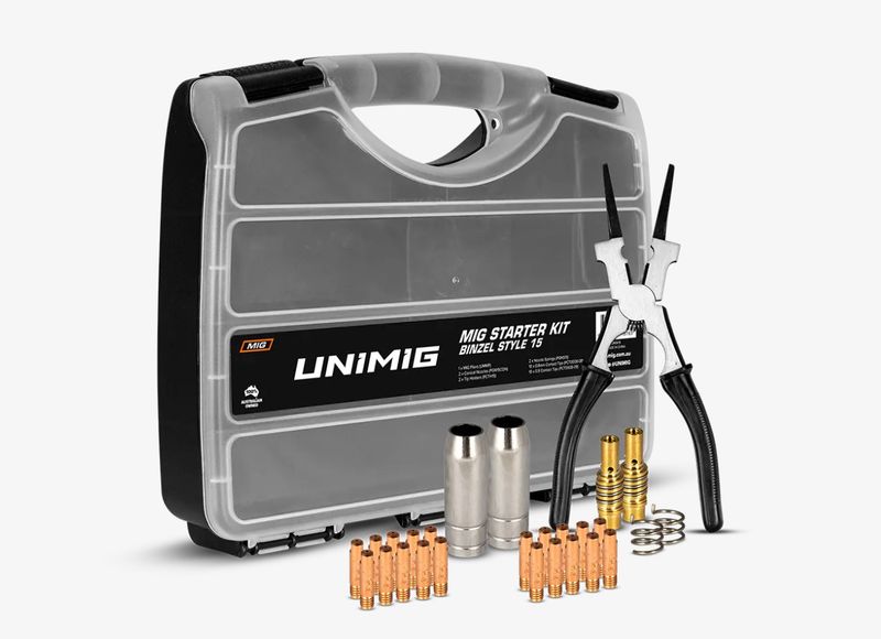 Unimig Binzel 15 Style MIG Torch Consumables Starter Kit