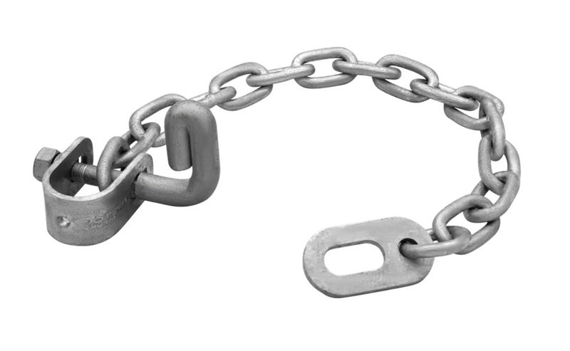 Rotech Heavy Duty Bolt-On Oval Ring Latch 500mm Chain