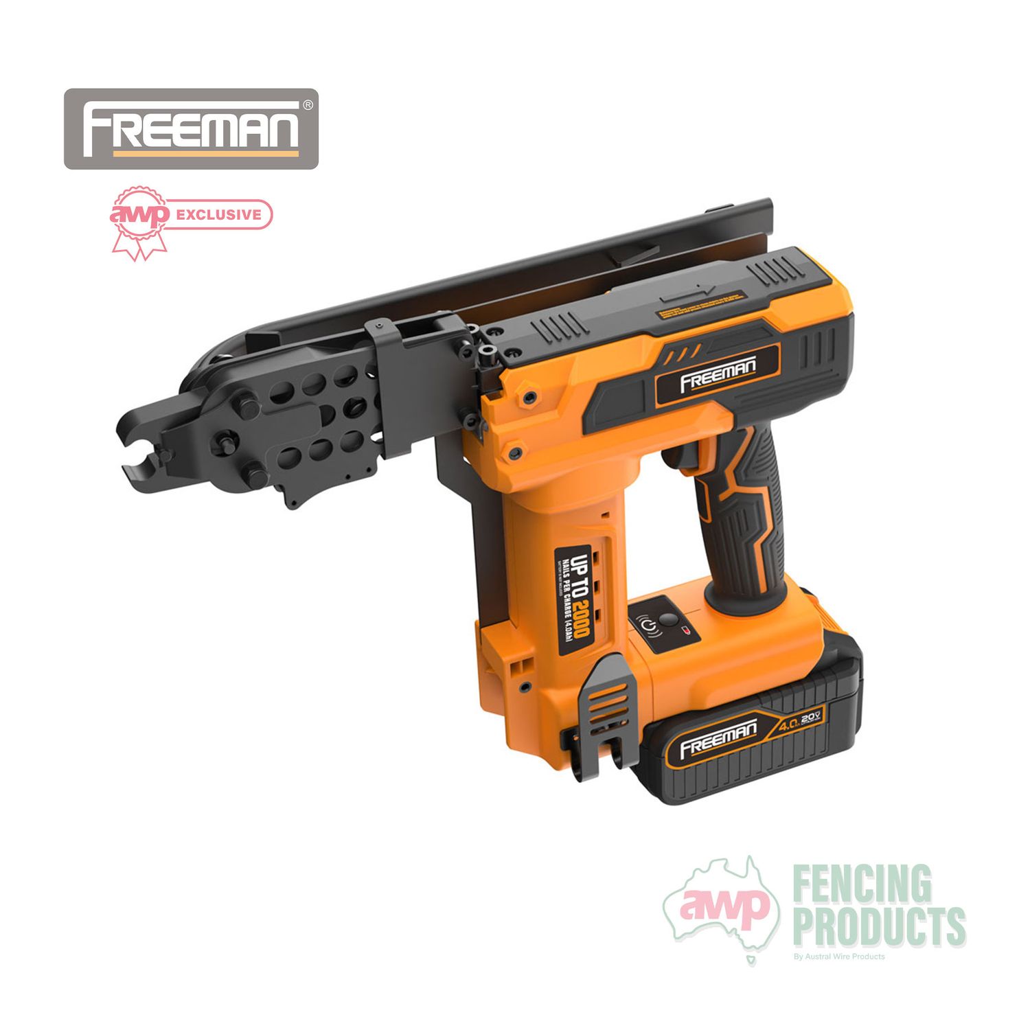 Freeman 20V Cordless Battery Ring Clip Gun (Dual Battery Kit) Freeman 20V Cordless Battery Ring Clip Gun (Dual Battery Kit)