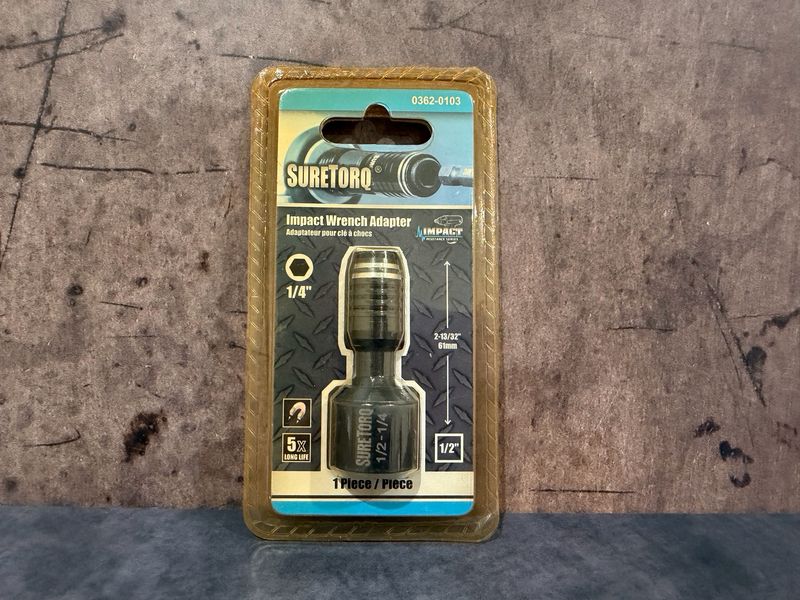 Suretorq Impact Wrench Adaptor 1/4” Hex (61mm) Suretorq Impact Wrench Adaptor 1/4” Hex (61mm)