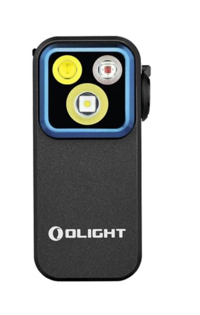 Olight Oclip Pro Compact LED Clip Light with Floodlight & Spotlight & Red light - Black