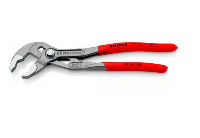 KNIPEX 180mm Cobra High-Tech Water Pump Pliers 8701180SB