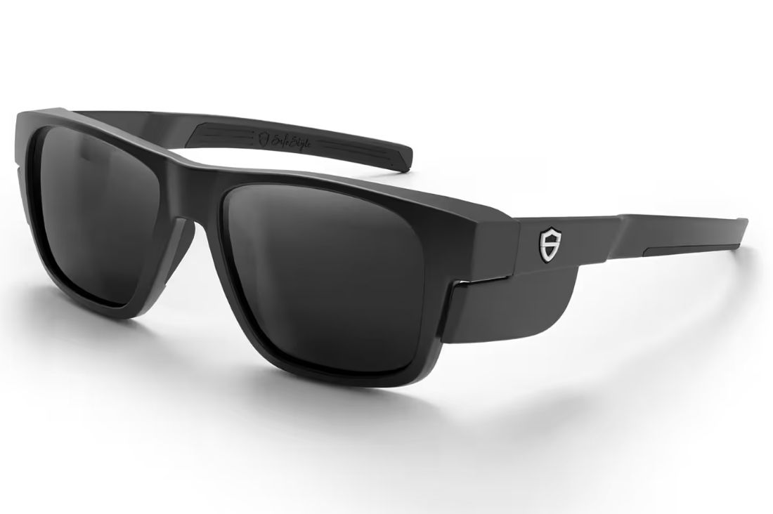 Safestyle Fusions Performance Matte Black Frame Grey Polarised Lens Safety Glasses Safestyle Fusions Performance Matte Black Frame Grey Polarised Lens Safety Glasses