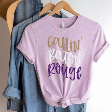 Callin Baton Rouge Glitter Shirt