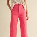 High Waist Cropped Wide Leg Pant