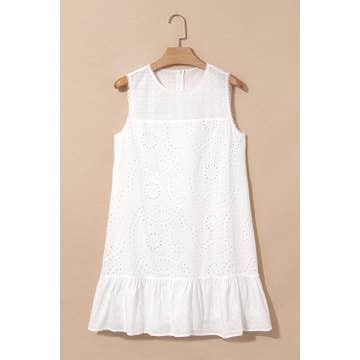 Floral Eyelet Summer Dress