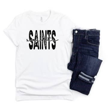 Saints White Tee