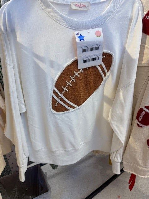 Football Patch Pearl Sweatshirt