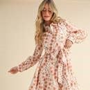Floral Button-Down Mini Dress