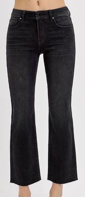 TUMMY CONTROL MID RISE CROP STRAIGHT JEANS