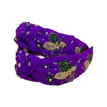 Fleur De Lis Mardi Gras Headband