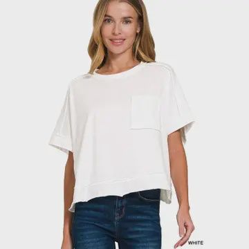 Exposed Seam Oversized Tee