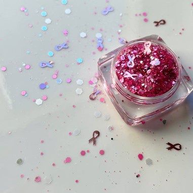 Breast Cancer Face and Body Glitter
