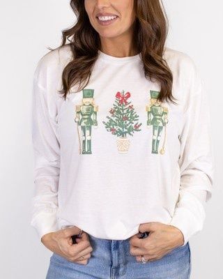 Watercolor Nutcracker Long Sleeve T-Shirt