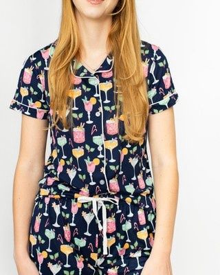 Fizz the Season Short Sleeve Sleep Shirt