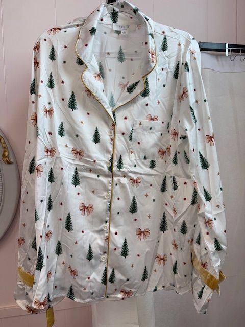 Christmas Satin Tree PJ Set