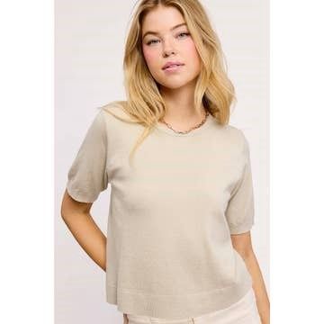 Soft Puffy Sleeve Basic Knot Top