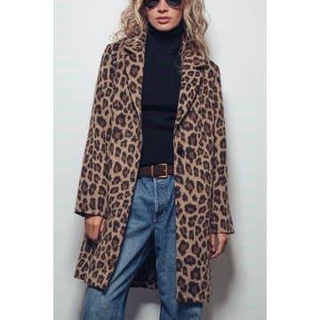 Leopard print Oversized Coat