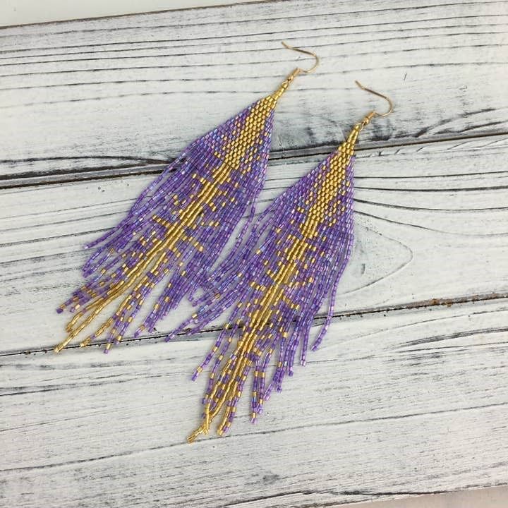 Beaded Tassel Earrings