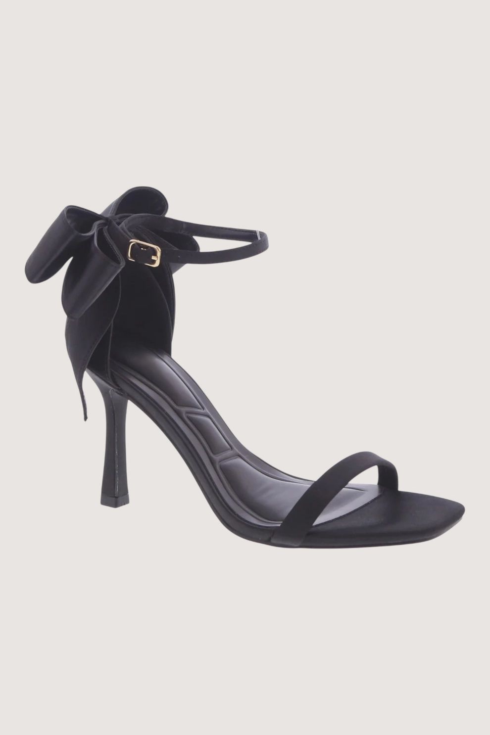 Satin Ribbon Stiletto Ankle Strap Heels
