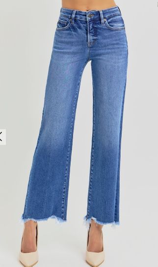 TUMMY CONTROL HIGH RISE ANKLE STRAIGHT JEANS