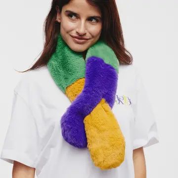 Mardi Gras Fur Scarf