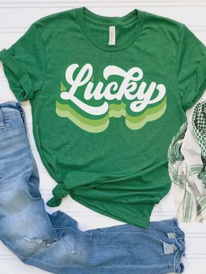 St Patricks Day - Lucky Retro T-Shirt