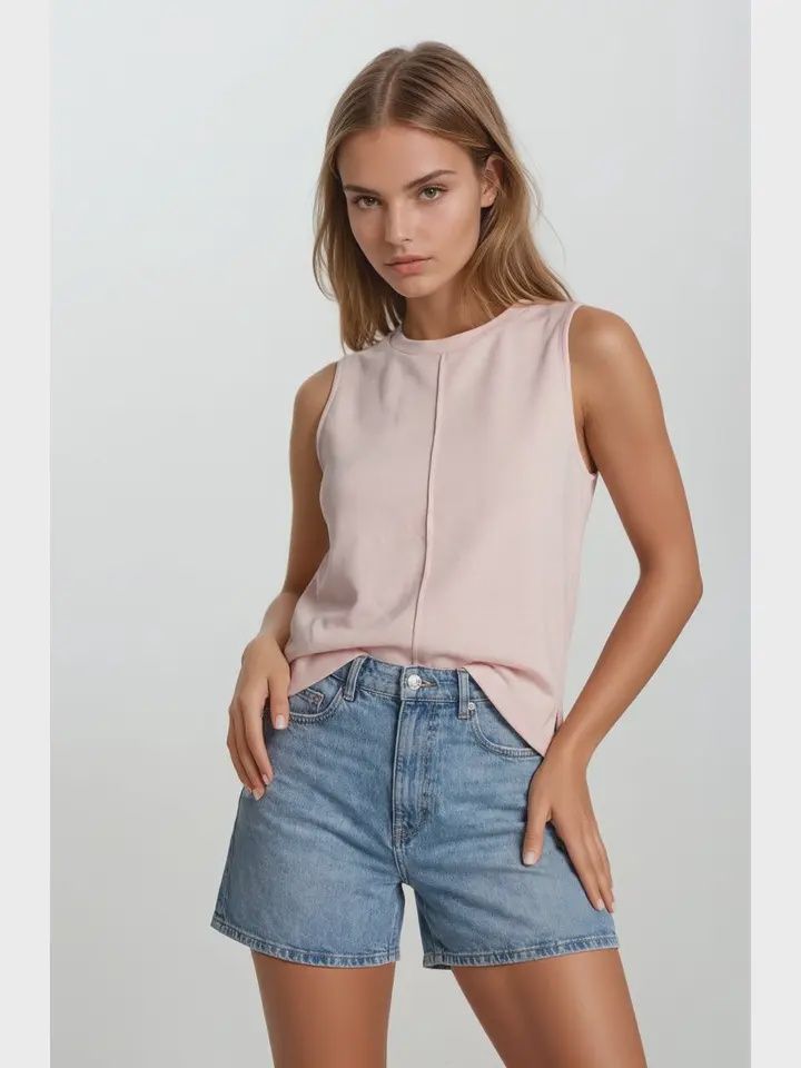 Buttery Soft Brushed Modal Sleeveless Swing Top