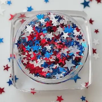 4th of July America USA Star Fourth Face and Body Glitter
