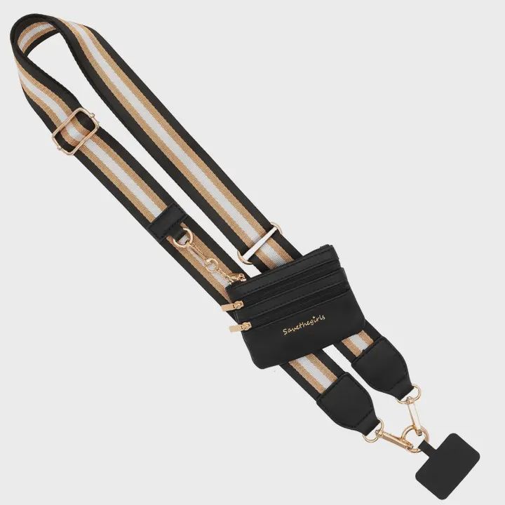 Clip &amp; Go Strap with Pouch - Stripe Collection